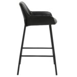 Baily 26" Counter Stool, PU, Set of 2 in Black 203-541PUBK 203 541PUBK 3