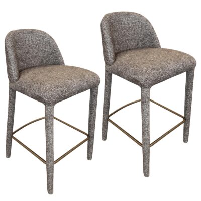 Kiara 26" Counter Stool, Set of 2 in Brown 203-553BRN 203 553BRN 6