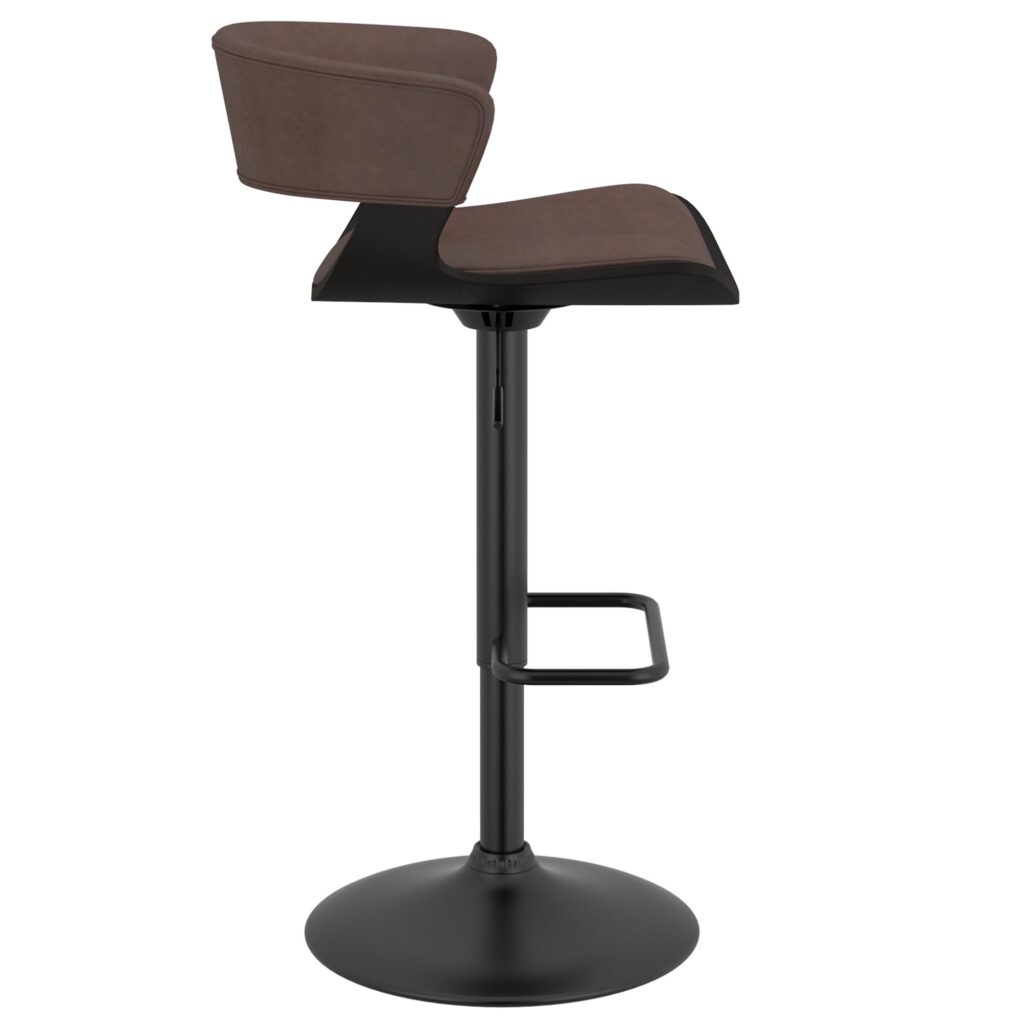 Rover Adjustable Air Lift Stool in Brown and Black 203-554BN 203 554BN 3