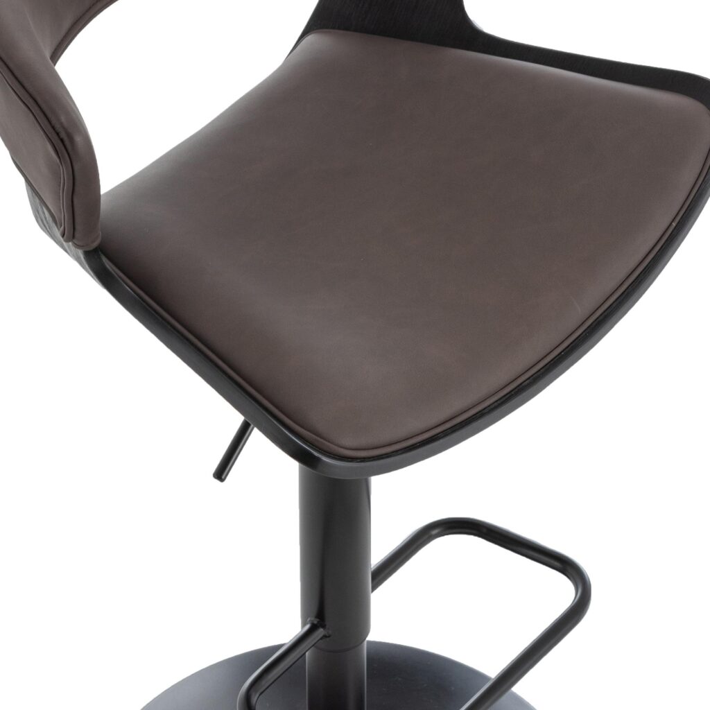 Rover Adjustable Air Lift Stool in Brown and Black - Image 7