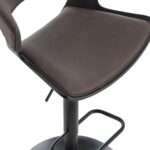 Rover Adjustable Air Lift Stool in Brown and Black 203-554BN 203 554BN 6