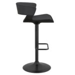 Rover Adjustable Air Lift Stool in Charcoal and Black 203-554CH 203 554CH 3