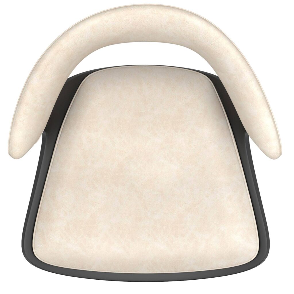Rover Adjustable Air Lift Stool in Ivory and Black - Image 7