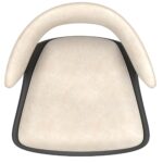 Rover Adjustable Air Lift Stool in Ivory and Black 203-554IV 203 554IV 6