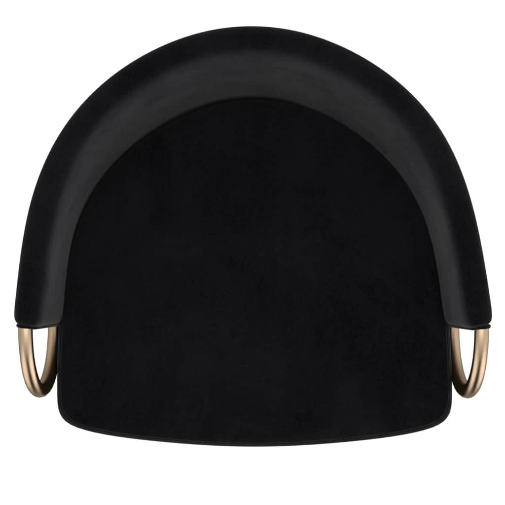 Lavo 26" Counter Stool, Set of 2 in Black and Gold - Image 6