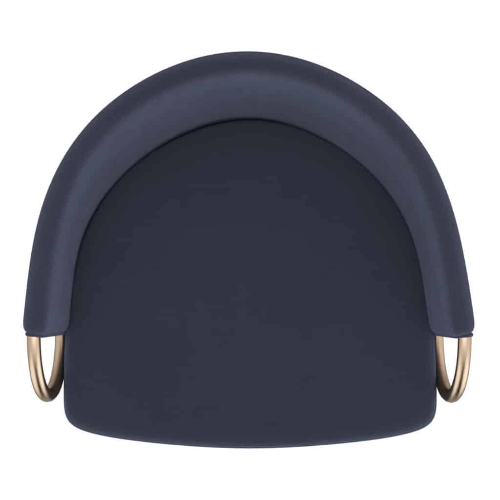 Lavo 26" Counter Stool, Set of 2 in Blue and Black and Gold - Image 6