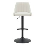 Kron Adjustable Height Air-Lift Swivel Stool, Set of 2, in Beige Fabric 203-574BG 203 574BG 4