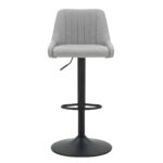 Kron Adjustable Height Air-Lift Swivel Stool, Set of 2, in Grey Fabric 203-574GY 203 574GY 4