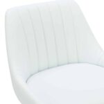 Kron Adjustable Height Air-Lift Swivel Stool, Set of 2, in White Faux Leather 203-574PUWT 203 574PUWT 5