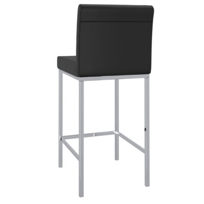 Porto 26" Counter Stool, Set of 2 in Black and Chrome 203-576BK 203 576BK 2