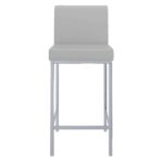 Porto 26" Counter Stool, Set of 2 in Grey and Chrome 203-576GY 203 576GY 4