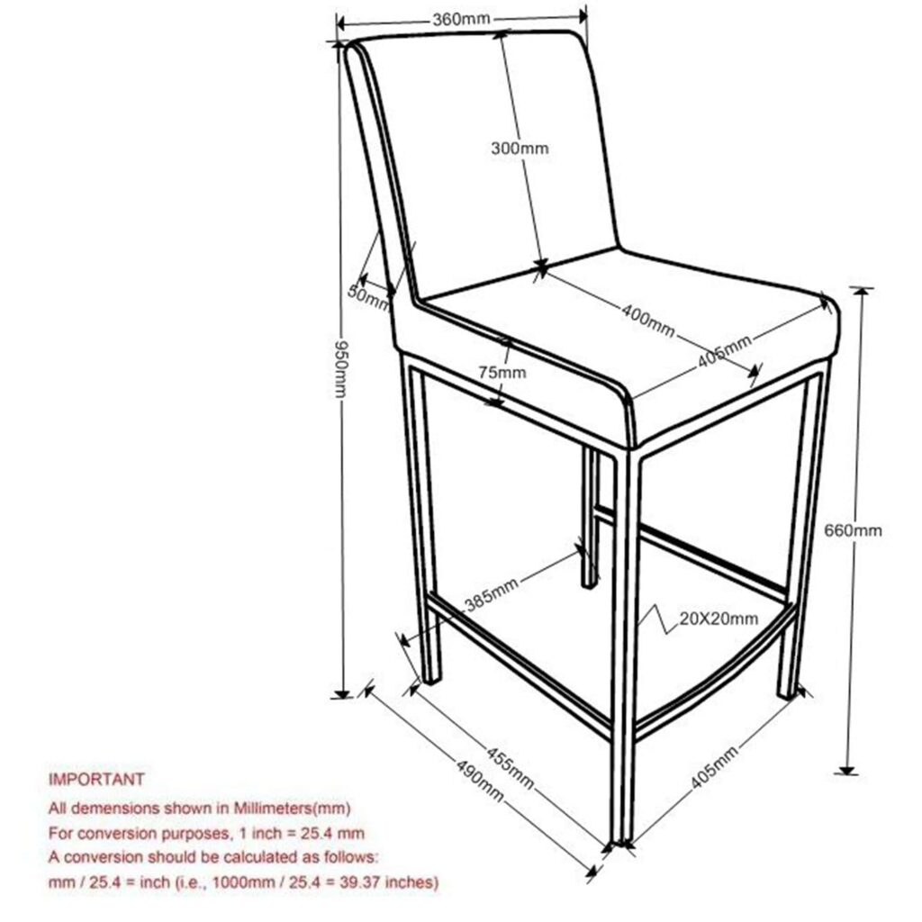 Porto 26" Counter Stool, Set of 2 in White and Chrome - Image 8
