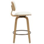Zuni 26" Counter Stool with Swivel in Beige Fabric and Natural 203-581BG 203 581BG 3