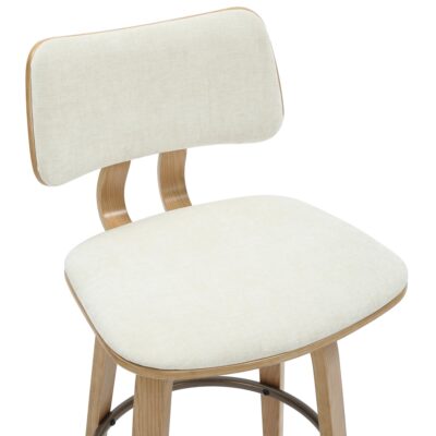 Zuni 26" Counter Stool with Swivel in Beige Fabric and Natural 203-581BG 203 581BG 6