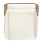 Hudson 26" Counter Stool with Swivel in Beige Fabric and Natural 203-582BG 203 582BG 6