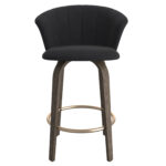 Tula 26" Counter Stool in Black and Washed Oak 203-583BK 203 583BK 3