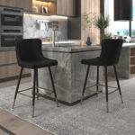 Xander 26" Counter Stool, Set of 2, in Black 203-620BK 203 620BK 1