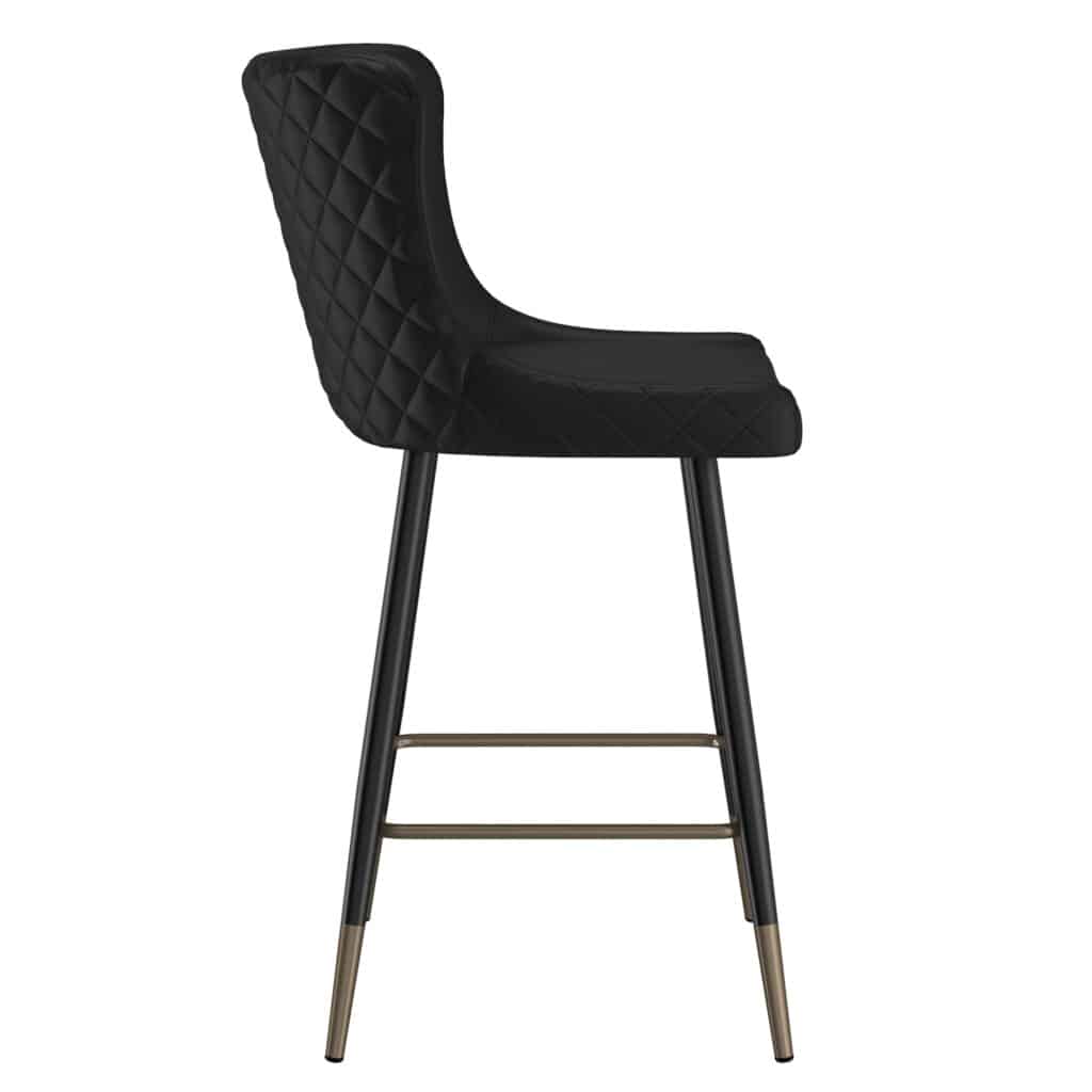Xander 26" Counter Stool, Set of 2, in Black - Image 5
