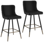 Xander 26" Counter Stool, Set of 2, in Black 203-620BK 203 620BK 6