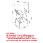 Xander 26" Counter Stool, Set of 2, in Black 203-620BK 203 620BK LD