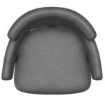 Oberon 26" Counter Stool with Swivel, set of 2 in Charcoal and Black 203-646CH 203 646CH 5