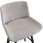 Fern 26" Counter Stool, set of 2, with Swivel in Grey Fabric and Black 203-666GY 203 666GY 5