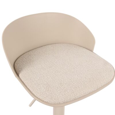 Mabel Adjustable Air-Lift Stool, Set of 2 in Beige 203-686BEG 203 686BEG 5