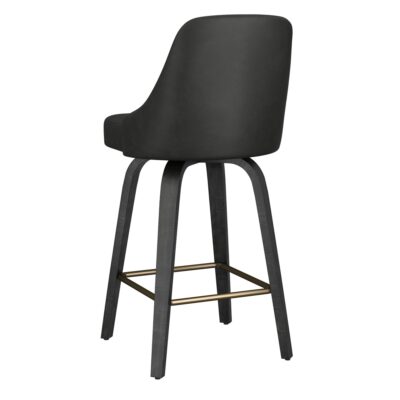 Oakley 26" Counter Stool w/Swivel, Set of 2 in Charcoal & Black 203-887CH 203 887CH 2