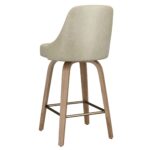 Oakley 26" Counter Stool w/Swivel, Set of 2 in Ivory & Whitewashed 203-887IV 203 887IV 2