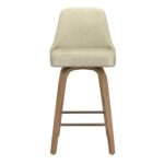 Oakley 26" Counter Stool w/Swivel, Set of 2 in Ivory & Whitewashed 203-887IV 203 887IV 4