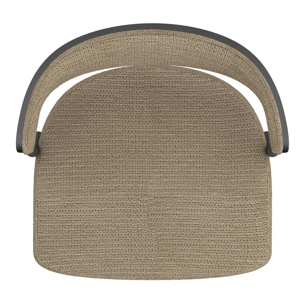 Kazan Adjustable Air-Lift Stool, Set of 2 in Dark Beige Performance Fabric & Black Metal - Image 6