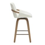 Parker 26" Counter Stool w/Swivel, Set of 2 in Ivory Performance Fabric & Whitewashed 203-944IV 203 944IV 3