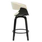 Holt 26" Counter Stool in Beige Fabric and Black 203-981BG_BK 203 981BG BK 3