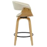 Holt 26" Counter Stool in Beige Fabric and Natural 203-981BG_NT 203 981BG NT 3