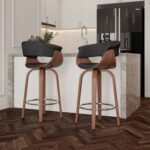 Holt 26" Counter Stool in Charcoal and Walnut 203-981CH 203 981CH 1