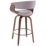Holt 26" Counter Stool in Grey and Walnut 203-981GY 203 981GY 2
