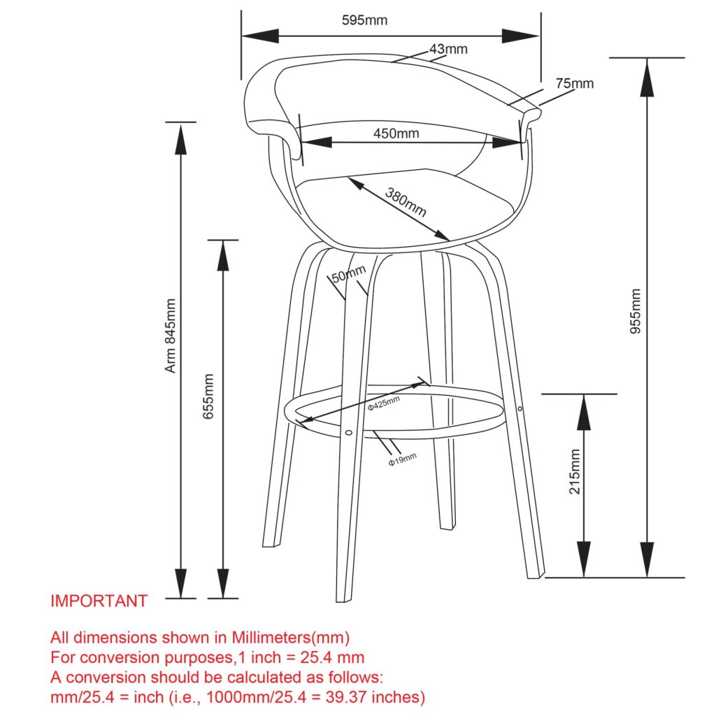 Holt 26" Counter Stool in Grey and Walnut - Image 8