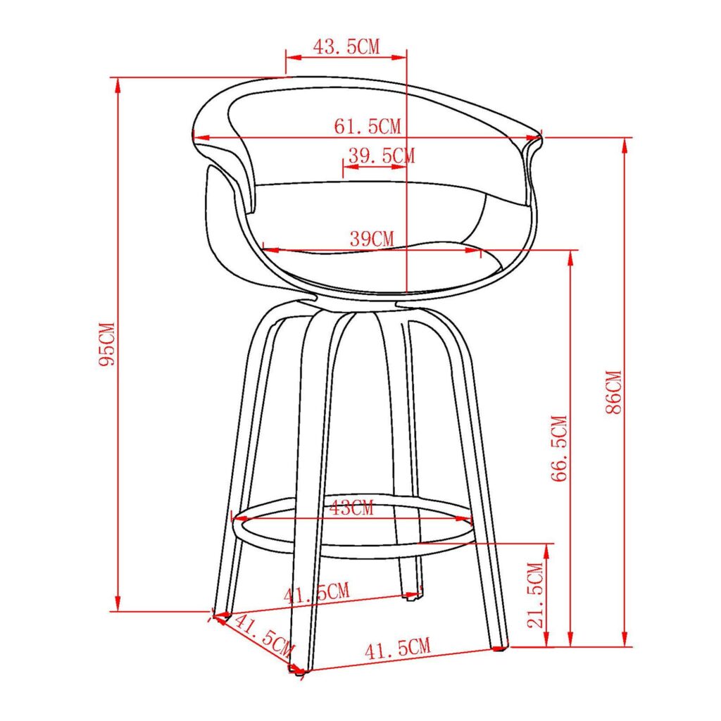 Holt 26" Counter Stool with Swivel, set of 2 in Mushroom and Walnut - Image 8