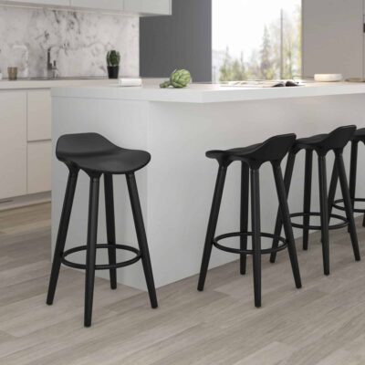 Trex 26" Counter Stool, Set of 2 in Black 203-990BK 203 990BK 2