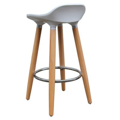 Trex 26" Counter Stool, Set of 2 in White and Natural 203-990WT 203 990WT 2