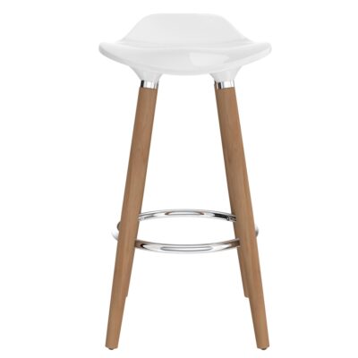 Trex 26" Counter Stool, Set of 2 in White and Natural 203-990WT 203 990WT 3
