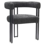 Calisto/Scarlet 7pc Dining Set in White Table with Charcoal Chair 207-110WT_108CH 207 110WT 108CH 6