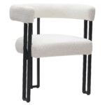 Calisto/Scarlet 5pc Dining Set in White Table with Ivory Chair 207-110WT_108IV 207 110WT 108IV 6