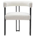 Calisto/Scarlet 5pc Dining Set in White Table with Ivory Chair 207-110WT_108IV 207 110WT 108IV 9