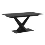 Julius/Talon 7pc Dining Set in Black Table with Camel Chair 207-111BK_139CAM 207 111BK 139CAM 1