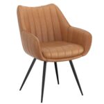 Julius/Talon 7pc Dining Set in Black Table with Camel Chair 207-111BK_139CAM 207 111BK 139CAM 6