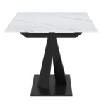Julius/Dario 7pc Dining Set in White Table with Charcoal Chair 207-111WT_271CH 207 111WT 271CH 3