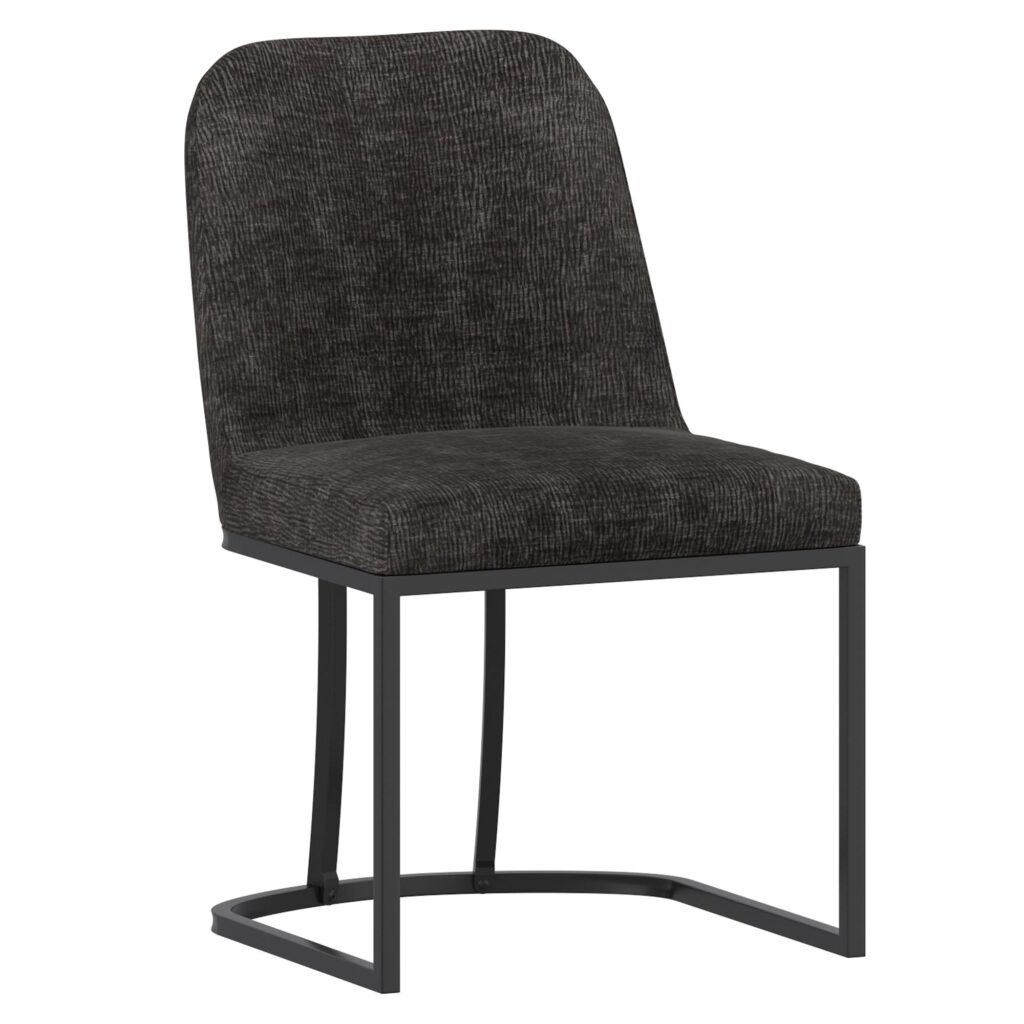 Julius/Dario 7pc Dining Set in White Table with Charcoal Chair - Image 7