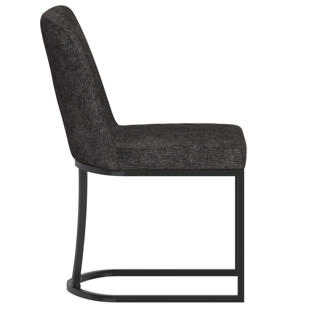 Julius/Dario 7pc Dining Set in White Table with Charcoal Chair - Image 9