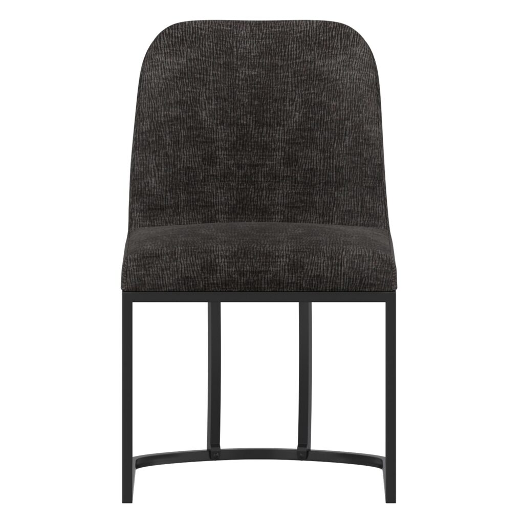 Julius/Dario 7pc Dining Set in White Table with Charcoal Chair - Image 10